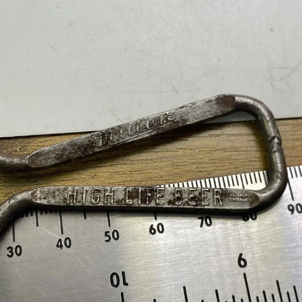 Vintage Miller High Life Beer Bottle Opener And Stickers